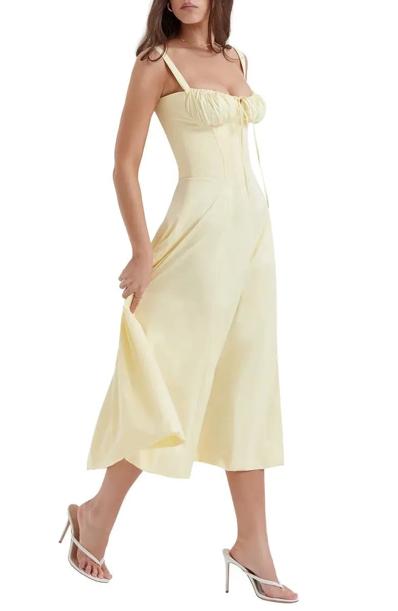 🌸Women's Floral Strapless Dress 🌸Slim-Fit, Waist-Cinching, and Body-Sculpting Style