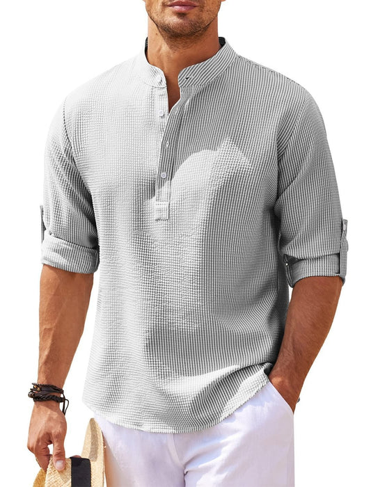 Men's Casual Cotton Shirt  Ultimate Comfort And Style-BUY 2 FREE SHIPPING