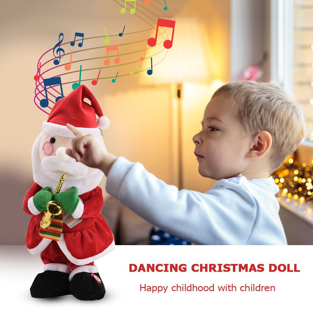 🎄Plush electric toy Christmas tree can sing and dance