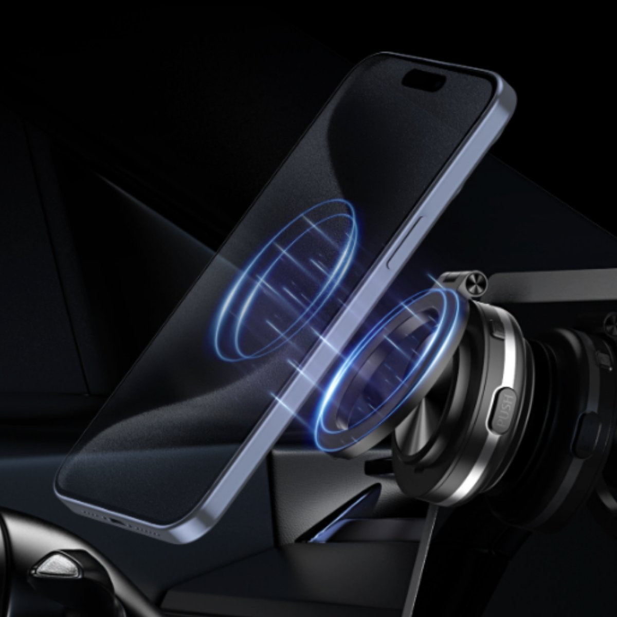 Vacuum Magnetic Car Phone Holder