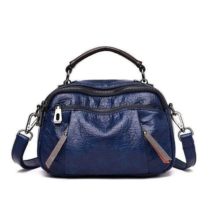 Multi-Pockets Soft Leather Bag