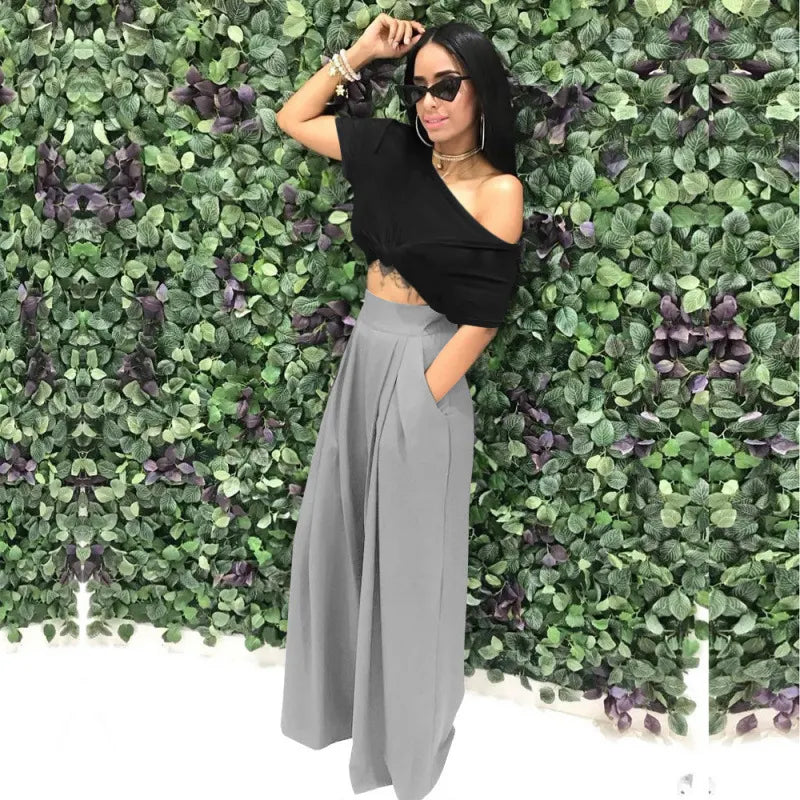 Stylish & Unique Wide-Leg Casual Pants