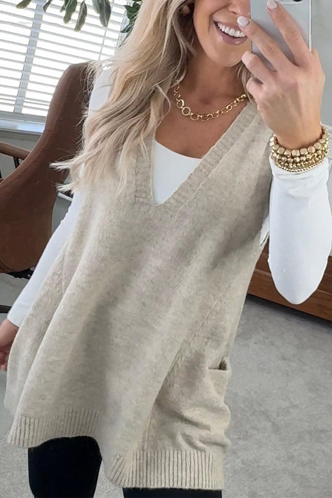 Cozy Pocket Sweater Vest | Buy 2 Free Shipping