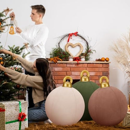 Giant inflatable velvet Christmas ball