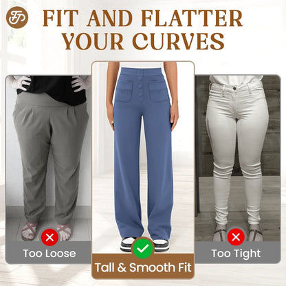 Women's Casual High Waist Stretch Pants
