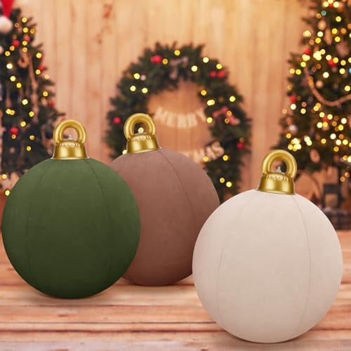 Giant inflatable velvet Christmas ball