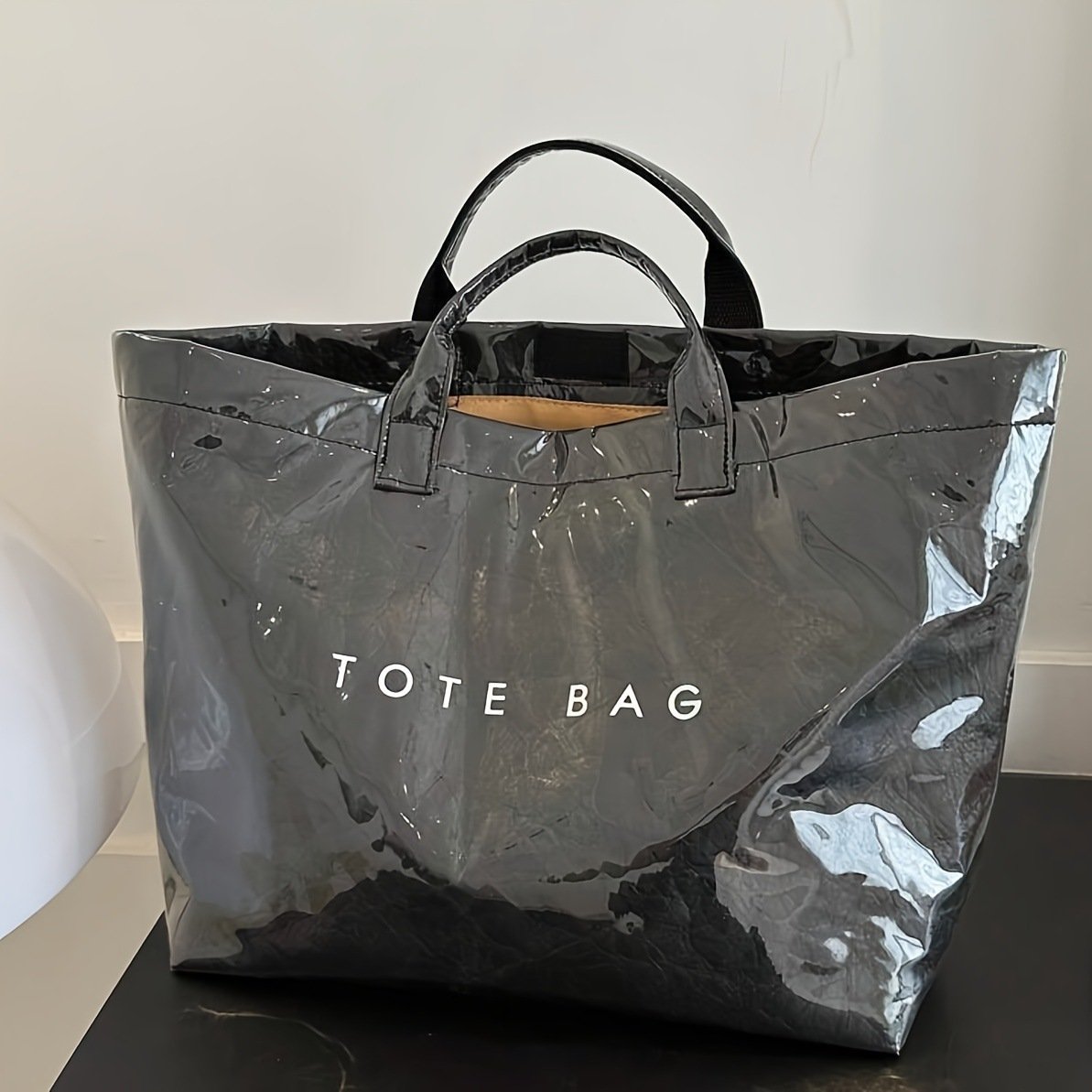 Women's Letters Print Tote Bag
