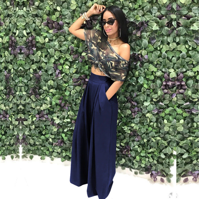 Stylish & Unique Wide-Leg Casual Pants