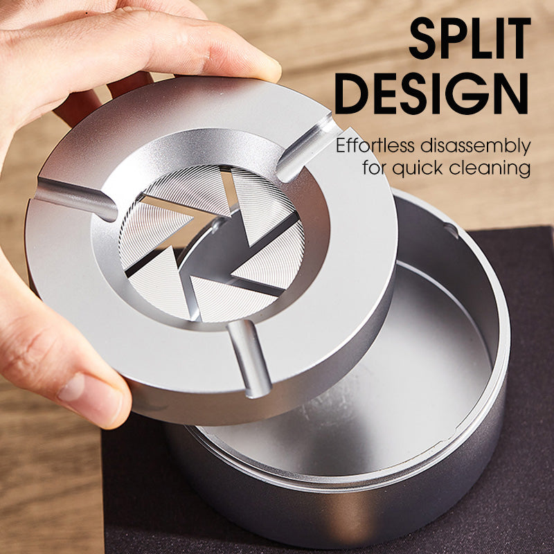 ✨360° Stainless Steel Twist-Lock Ashtray