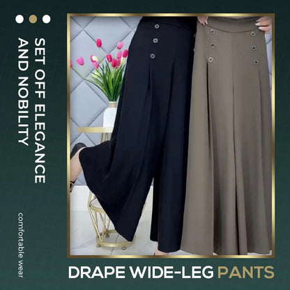 Comfort and Slim Stylish Pleated Wide-leg Pants