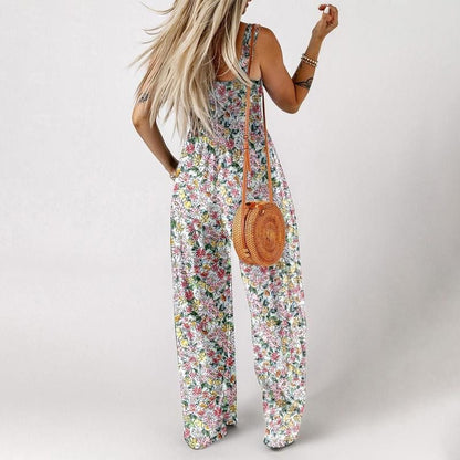 🌼Women's Casual Print Sleeveless Overalls Jumpsuits
