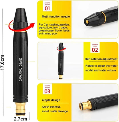 Home High-Pressure Car Wash Pump & Spray Nozzles