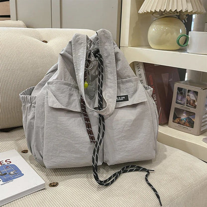 👜Large-Capacity Drawstring Convertible Tote Backpack