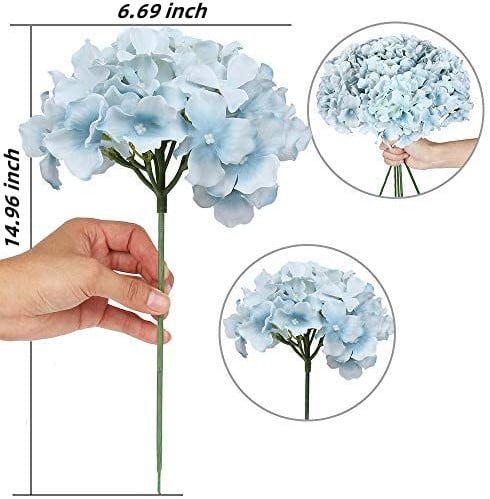 💐UV Resistant Lifelike Artificial Hydrangea Flowers