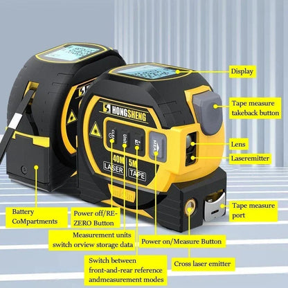 Made in Germany🎉Measurin Sight 3-In-1 Infrared Laser Tape Measuring