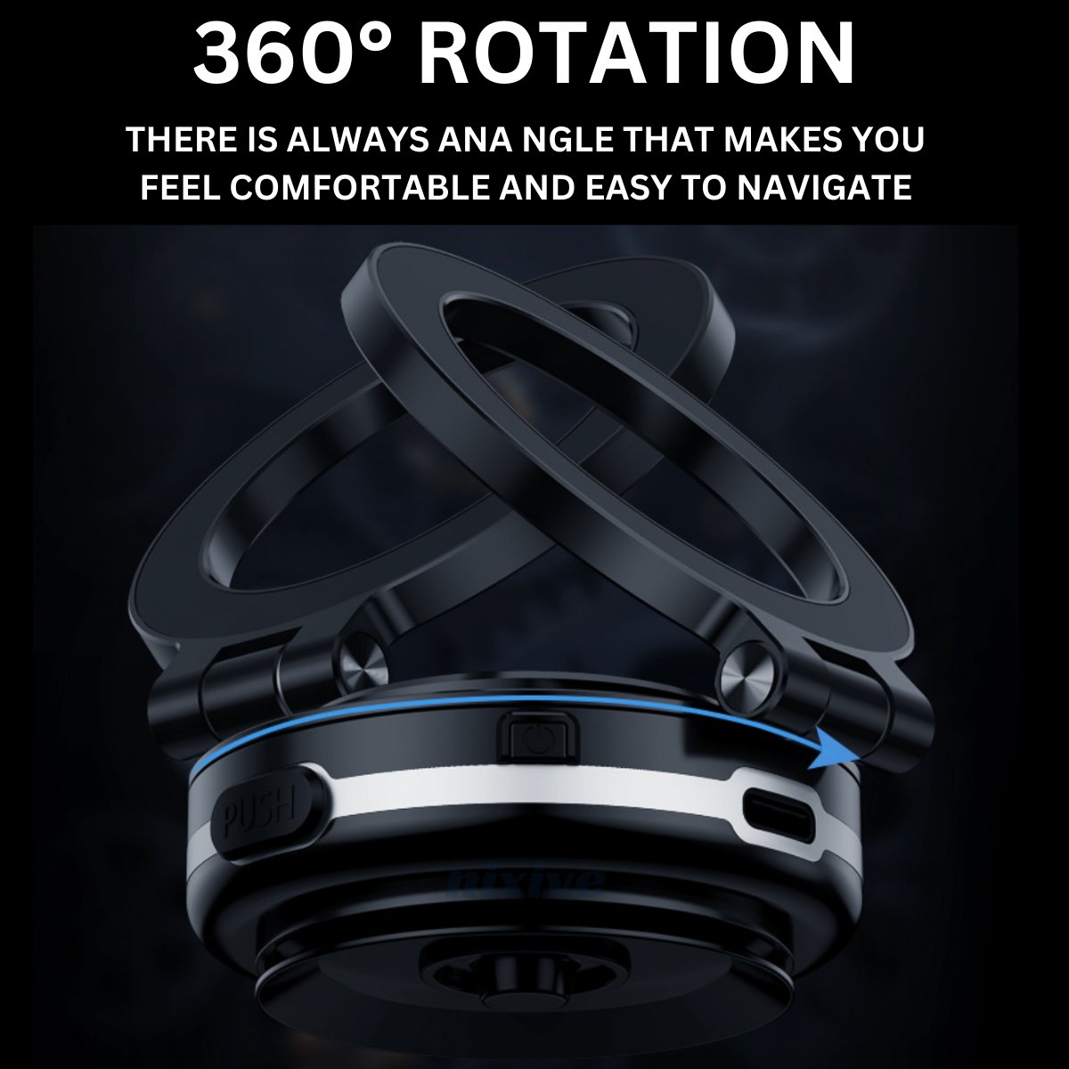 Vacuum Magnetic Car Phone Holder