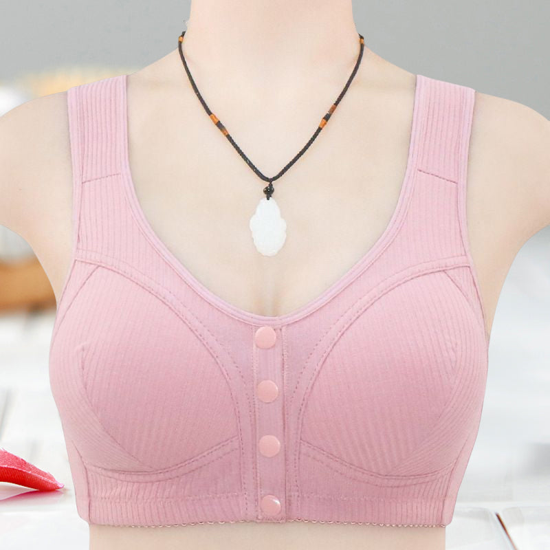 🔥$9.99 New Women’S Front Snap Button Plus Size Bra