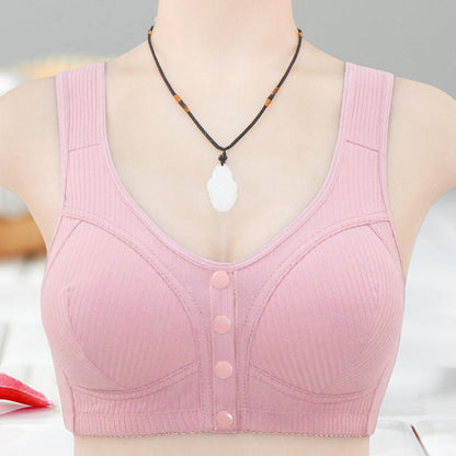 🔥$9.99 New Women’S Front Snap Button Plus Size Bra