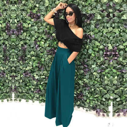 Stylish & Unique Wide-Leg Casual Pants