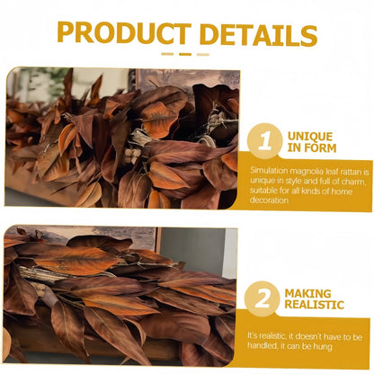 💥This Week's Special Price $19.99🍂Brown Magnolia Leaf Garland
