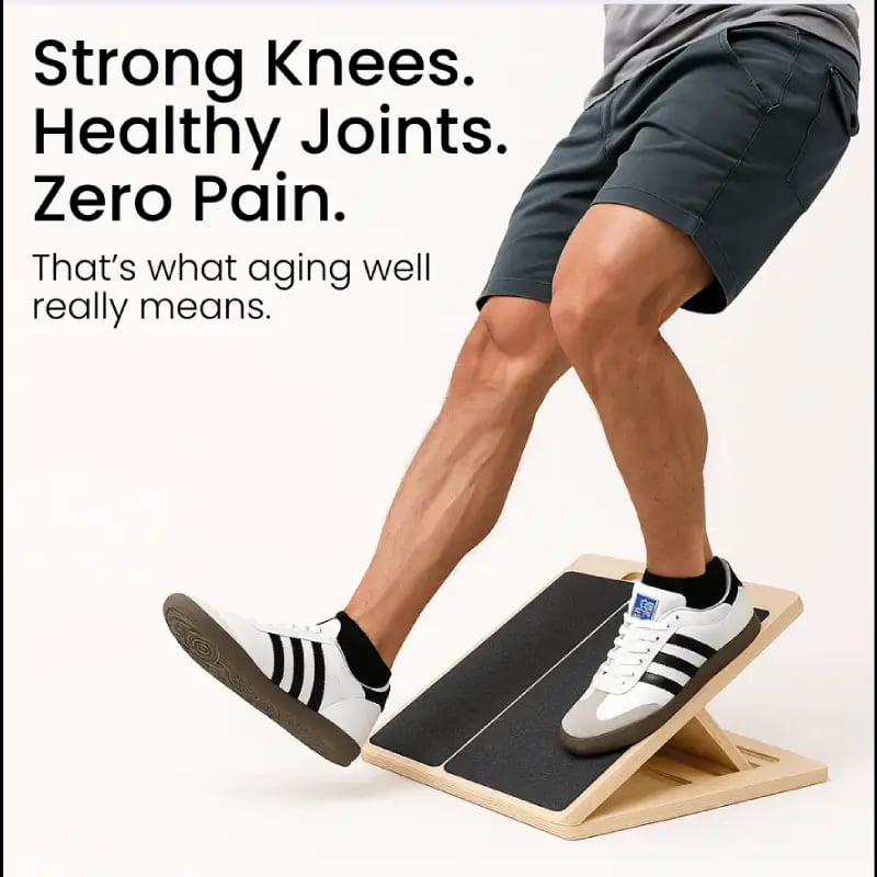 Portable Wooden Slant Board for Calf Stretching