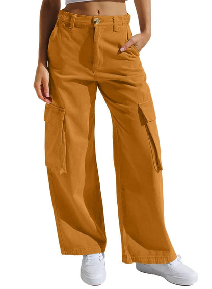 49%OFF - Adjustable Straight Fit Cargo Pants