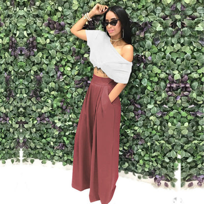 Stylish & Unique Wide-Leg Casual Pants