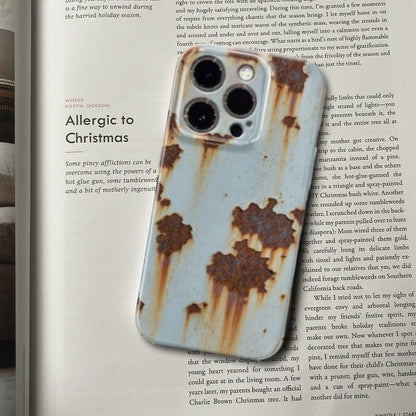 📲Distressed "Rust-Patina" Style iPhone Case