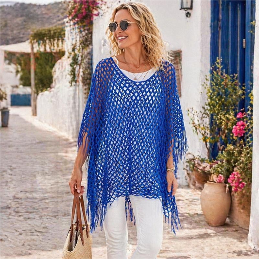 💐Summer Metallic Crochet Cover-Up