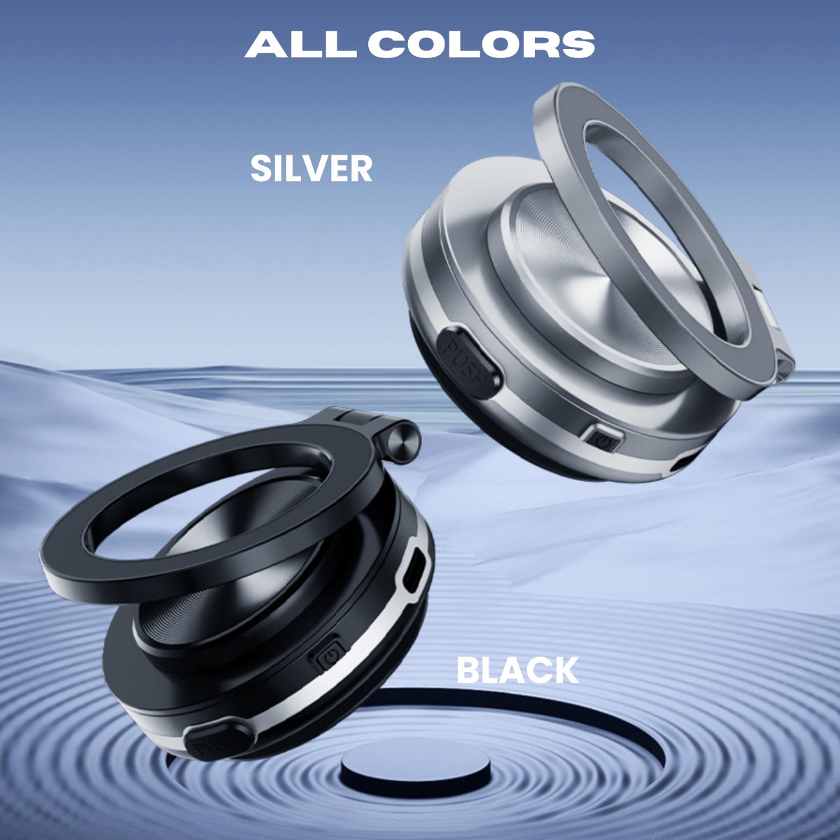 Vacuum Magnetic Car Phone Holder