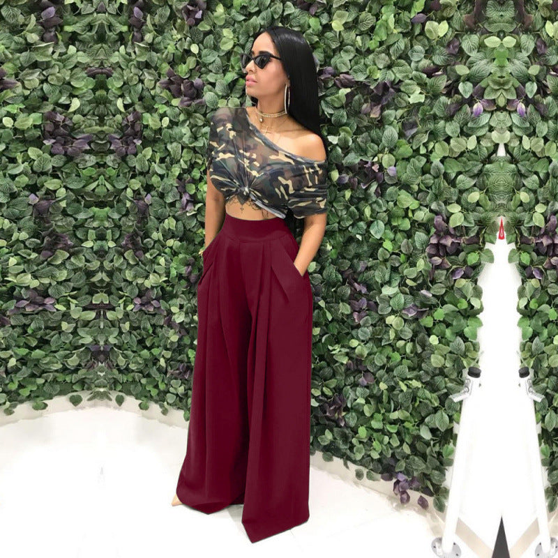 Stylish & Unique Wide-Leg Casual Pants