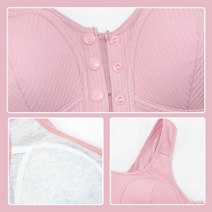 🔥$9.99 New Women’S Front Snap Button Plus Size Bra