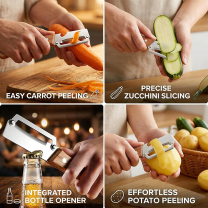 🍏2-Pack 2-in-1 Multifunctional Vegetable Peelers