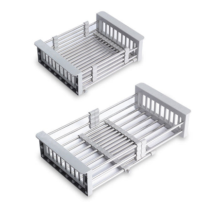 Stainless steel telescopic drain basket