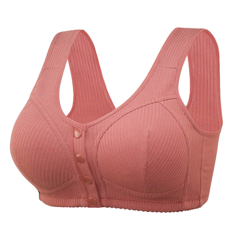 🔥$9.99 New Women’S Front Snap Button Plus Size Bra