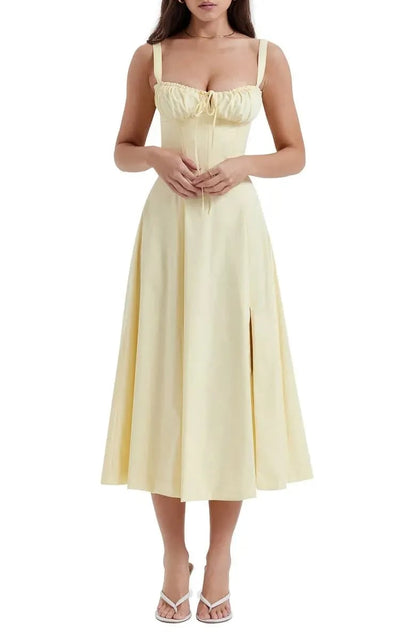 🌸Women's Floral Strapless Dress 🌸Slim-Fit, Waist-Cinching, and Body-Sculpting Style
