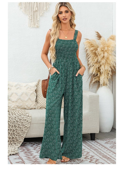 🌼Women's Casual Print Sleeveless Overalls Jumpsuits