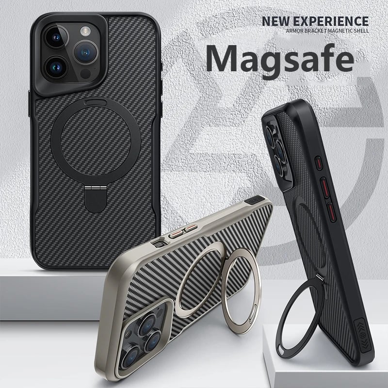 Fiber Textured Backplate Magsafe Magnetic Case