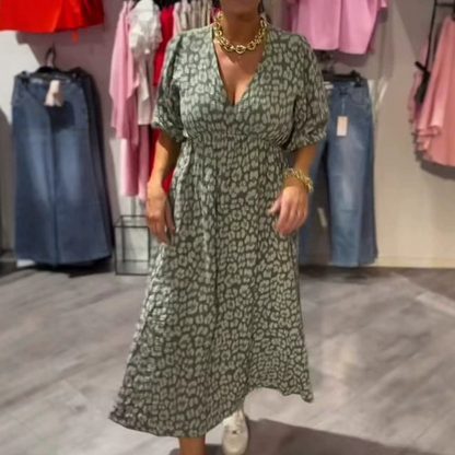 🏖️Summer Women V-Neck Printed Dress