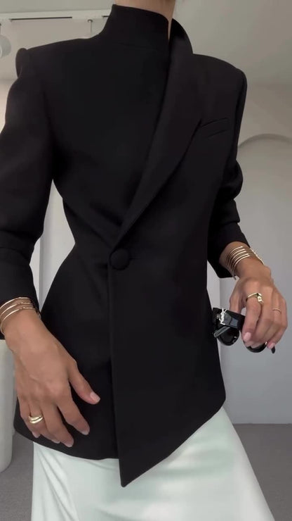 Satin Chic Blazer Magic