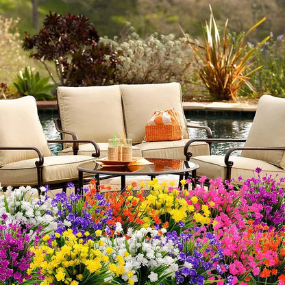 Outdoor Artificial Flowers💐1 Bundle(Includes 30 Flowers)