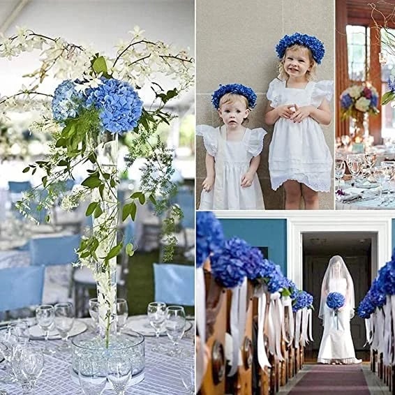 💐UV Resistant Lifelike Artificial Hydrangea Flowers
