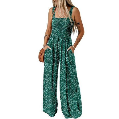 🌼Women's Casual Print Sleeveless Overalls Jumpsuits