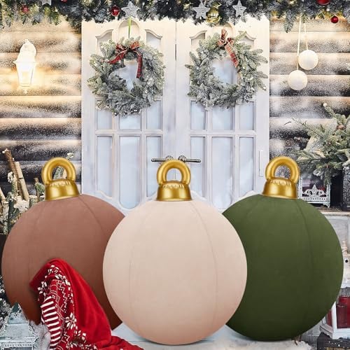 Giant inflatable velvet Christmas ball