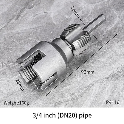 🔩Integrated Internal & External Pipe Threading Tool