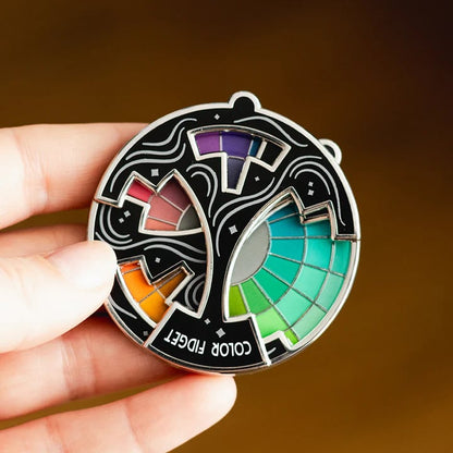 🌈Color Fidget Enamel Pin✨A Wheel Of Twenty Hues