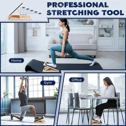 Portable Wooden Slant Board for Calf Stretching