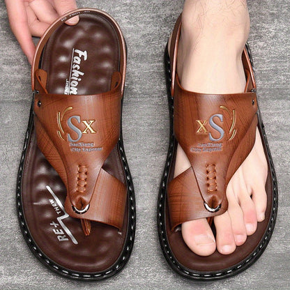 🥳💞50K+ SOLD!💥50% OFF! 🔥Breathable Soft Leather Outdoor Sandals for Men in Plus Sizes