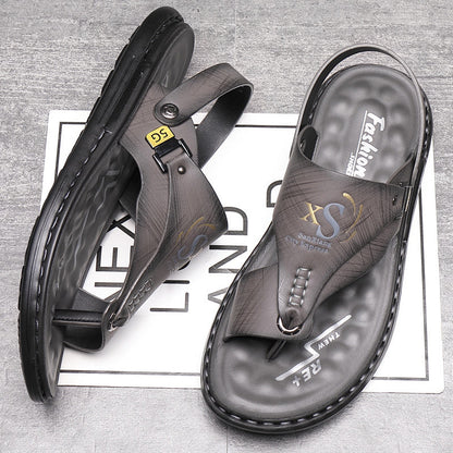 🥳💞50K+ SOLD!💥50% OFF! 🔥Breathable Soft Leather Outdoor Sandals for Men in Plus Sizes