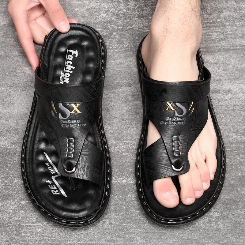 🥳💞50K+ SOLD!💥50% OFF! 🔥Breathable Soft Leather Outdoor Sandals for Men in Plus Sizes